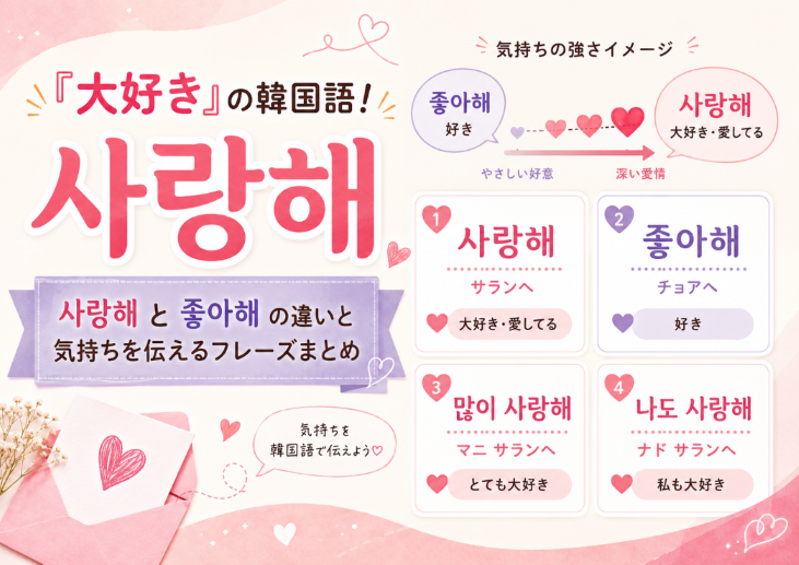 大好きの韓国語アイキャッチ